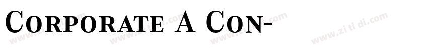 Corporate A Con字体转换